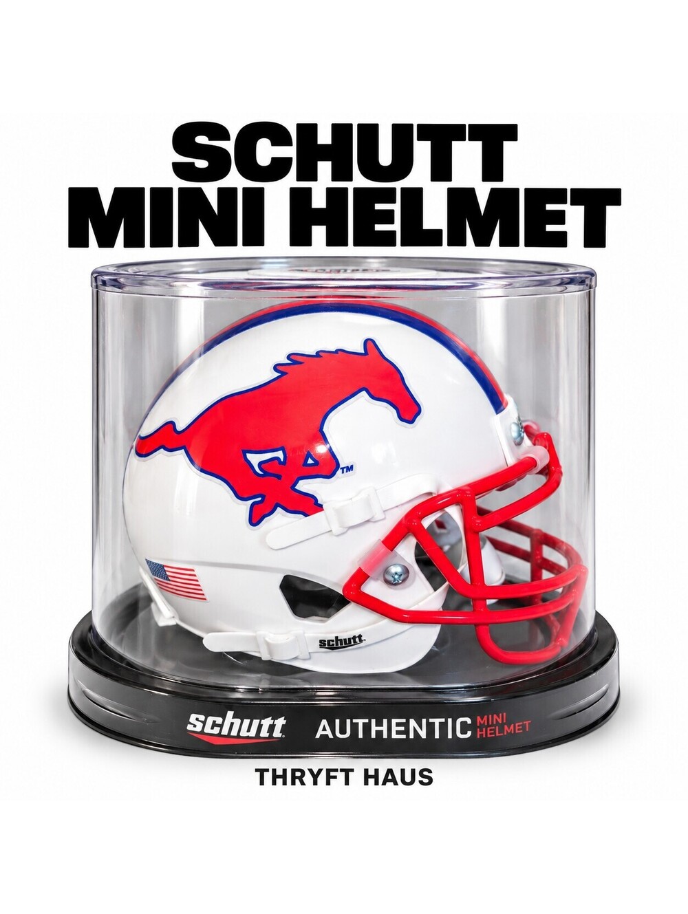 Schutt Authentic Mini Helmet - SMU Mustangs
